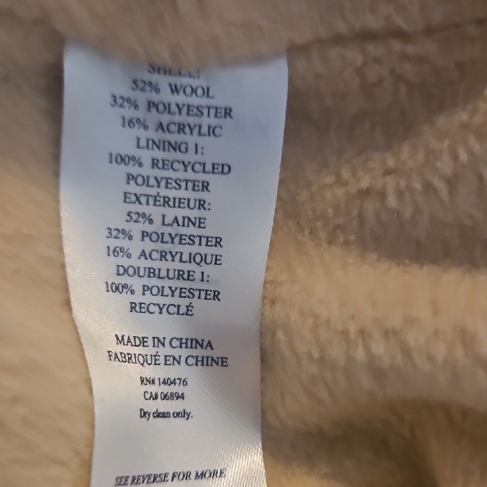 Faherty Cream and Yellow Patterned Teddy Jacket - Picture 4 of 6